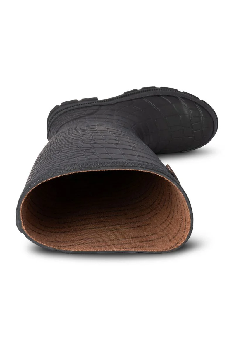Le Croco Waterproof WL763 | Black | Rubber Boots fra Woden - Image 9