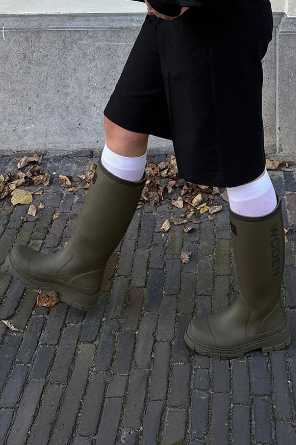 Le Waterproof WL761 | Dark Olive | Rubber Boots fra Woden