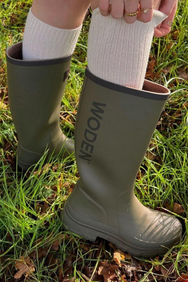 Le Waterproof WL761 | Dark Olive | Rubber Boots fra Woden - Image 11