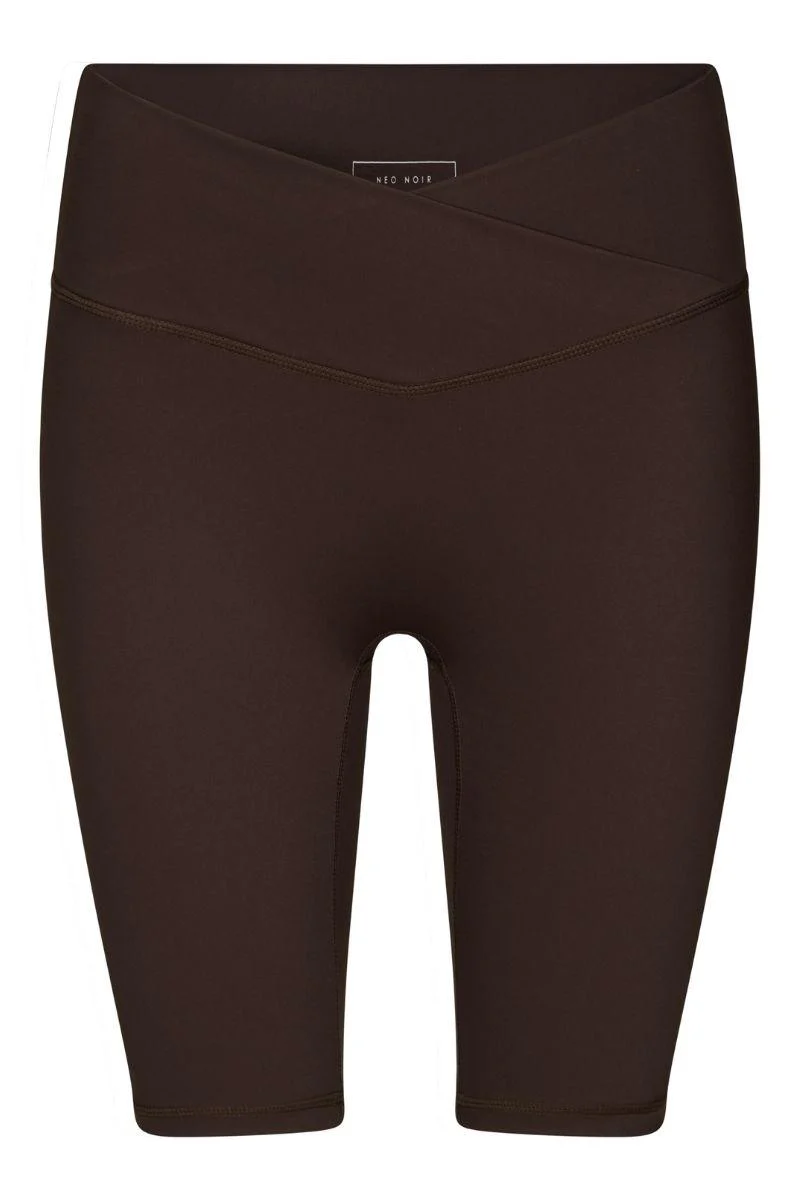 Lea Wrap Shorts | Chocolate Brown | Shorts fra Neo Noir - Image 2