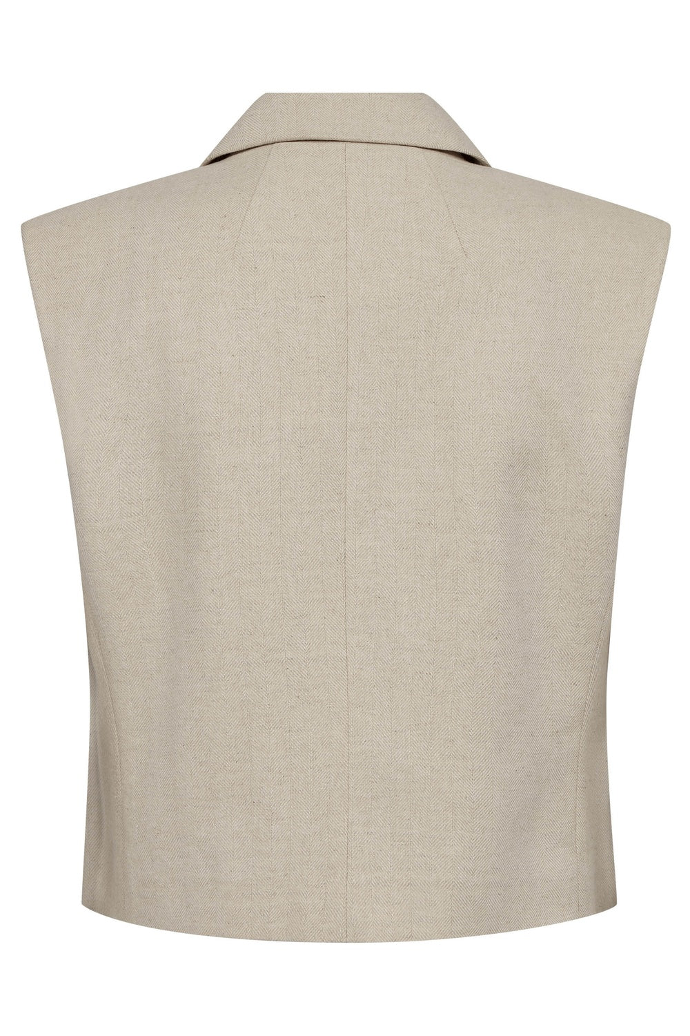 Leena Linen Vest 40030 | Bone | Blazer fra Co'couture - Image 5