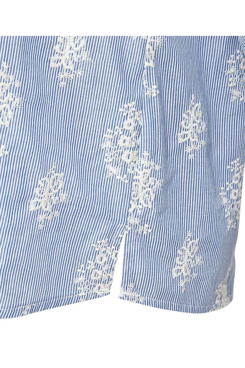 Lela Shirt 208104 | Brilliant White W. Chambray B. | Skjorte fra Freequent - Image 6