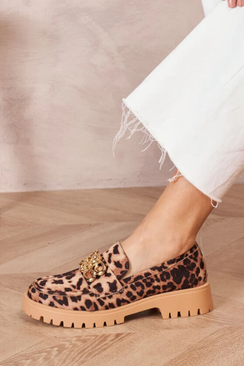 Leo Buckle Loafers | Leopard | Loafer fra Lazy Bear - Image 5