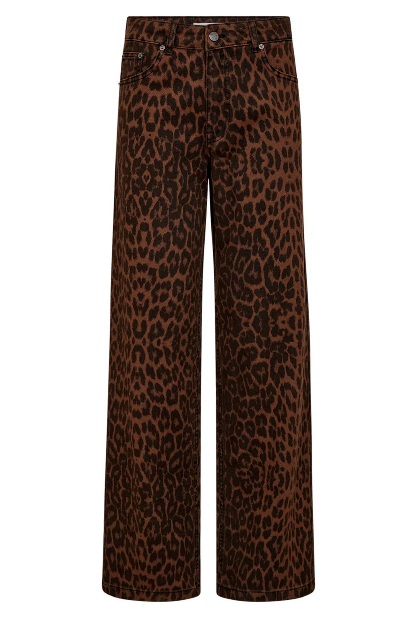 Leo New Wide Pant 31628 | Dark Brown | Bukser fra Co'couture - Image 2