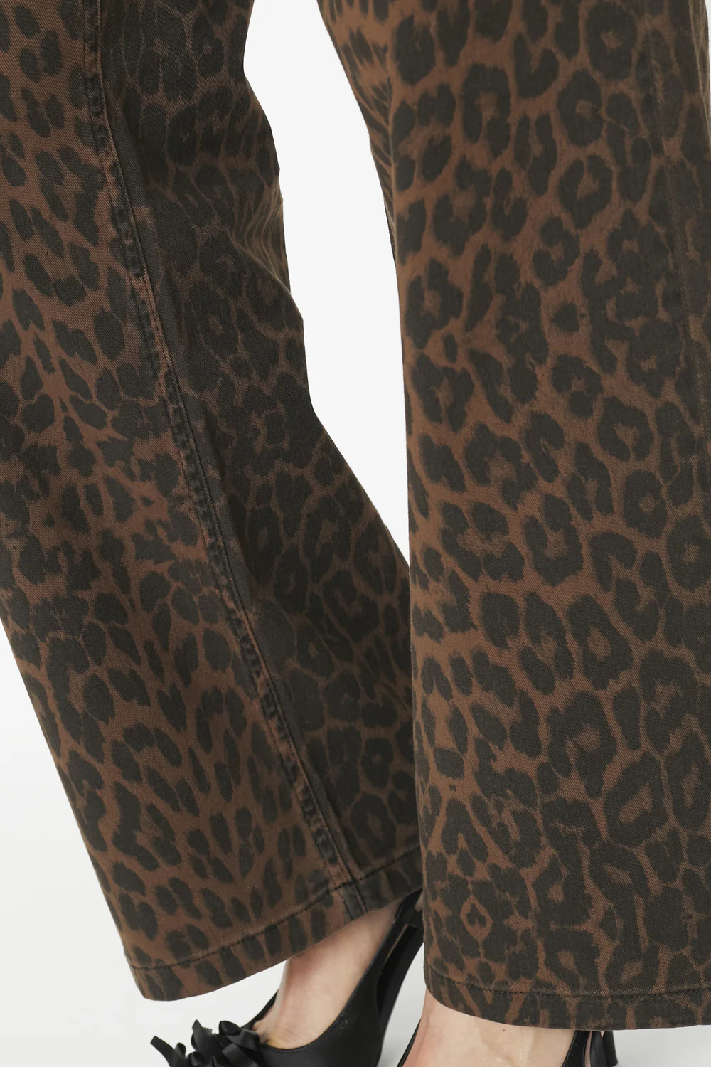 Leo New Wide Pant 31628 | Dark Brown | Bukser fra Co'couture - Image 3