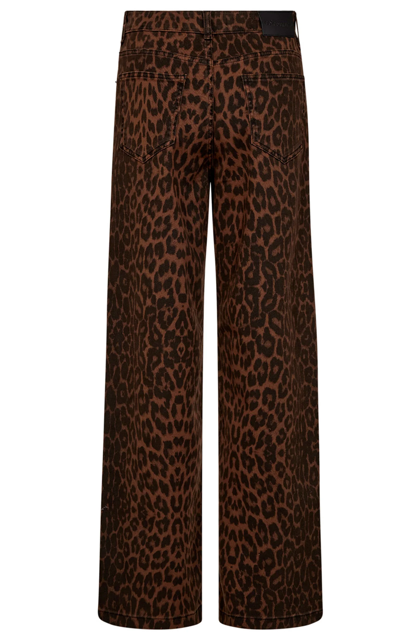 Leo New Wide Pant 31628 | Dark Brown | Bukser fra Co'couture - Image 4