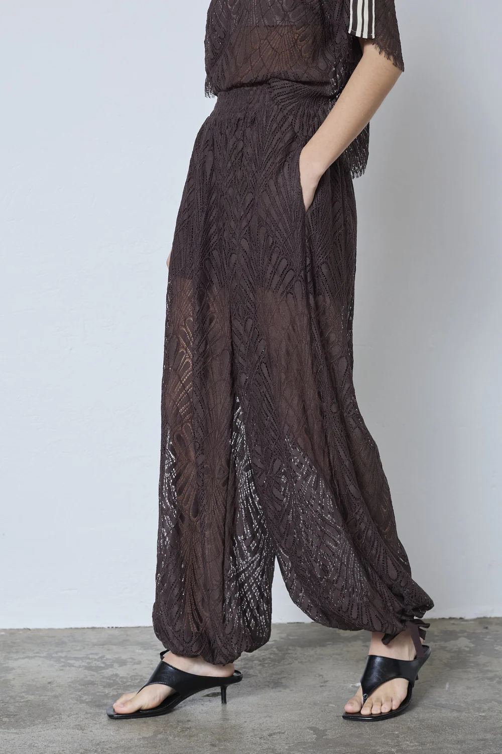 Leti Balloon Pant 41107 | Dark Brown | Bukser fra Co'couture