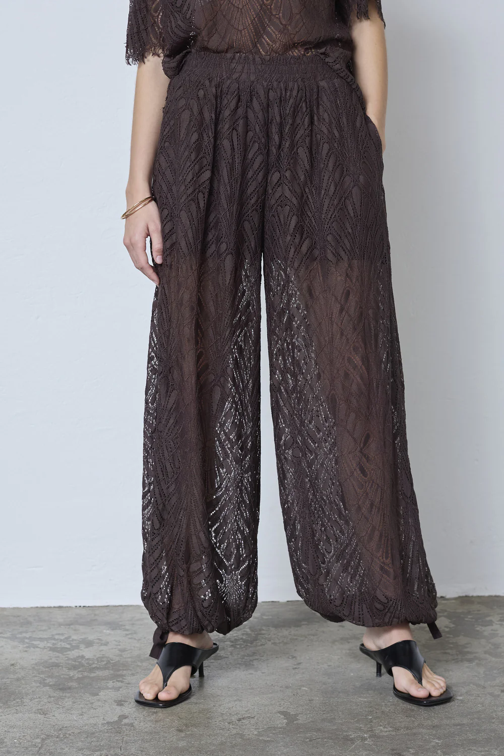 Leti Balloon Pant 41107 | Dark Brown | Bukser fra Co'couture - Image 8