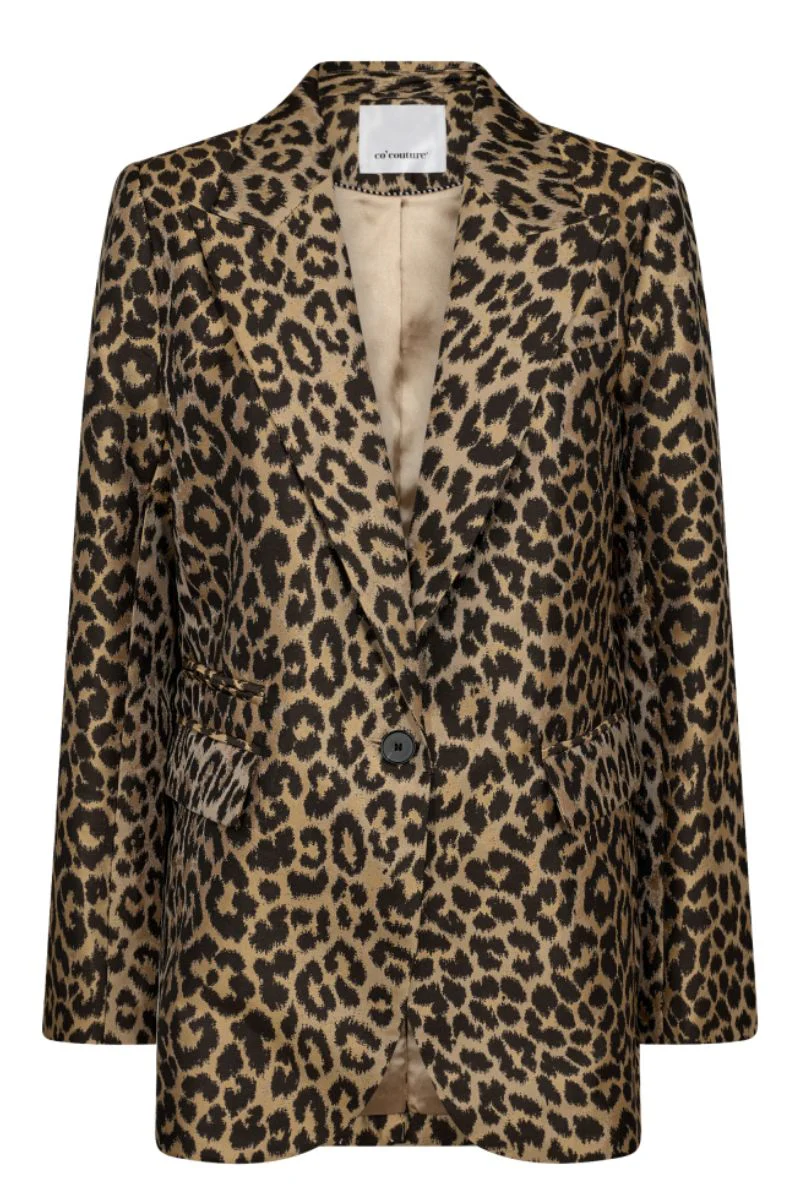 Lexa Leo Single Blazer 30251 | Khaki | Blazer fra Co'couture - Image 2