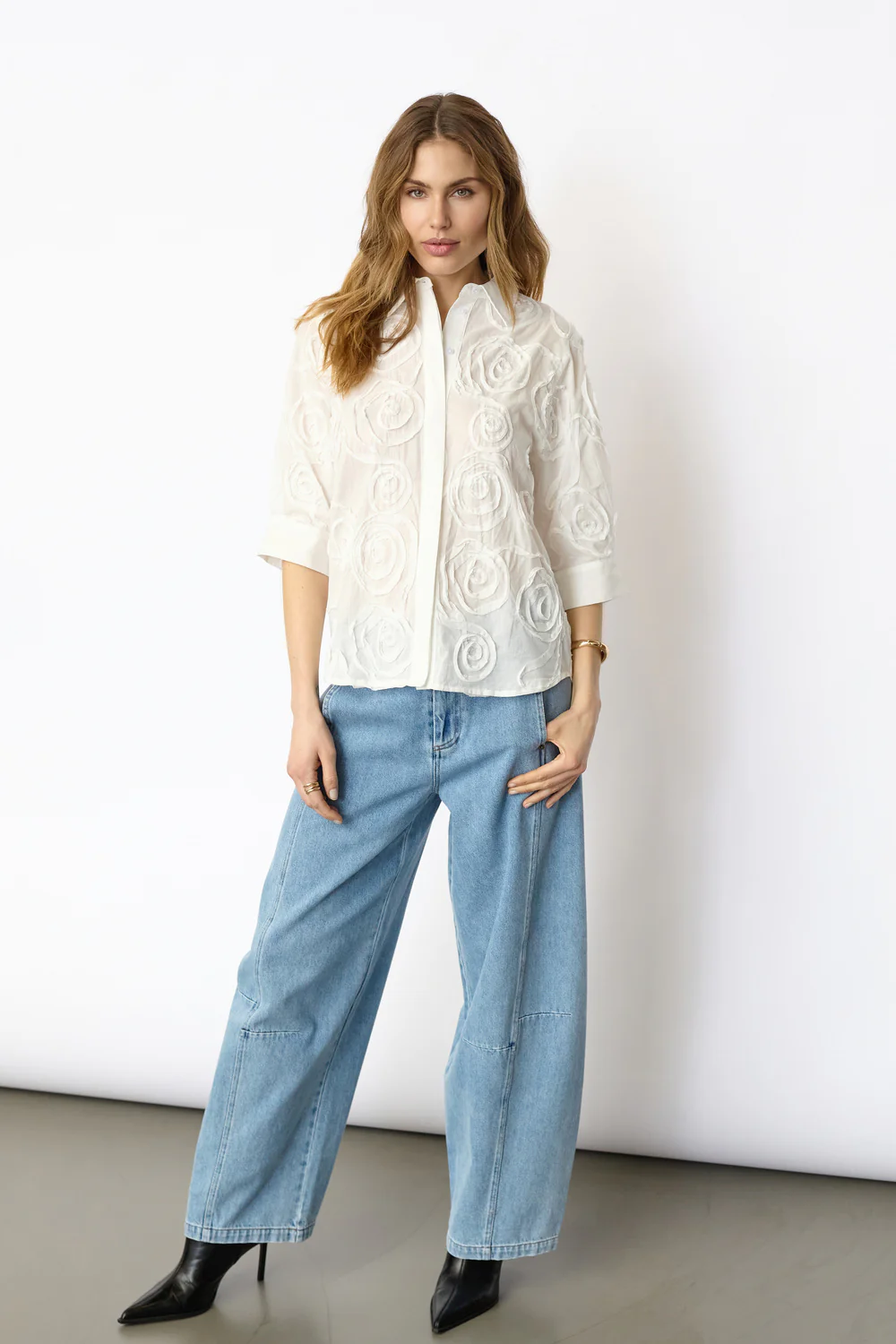 Leyacc Ss Shirt | White | Skjorte fra Co'Couture - Image 3