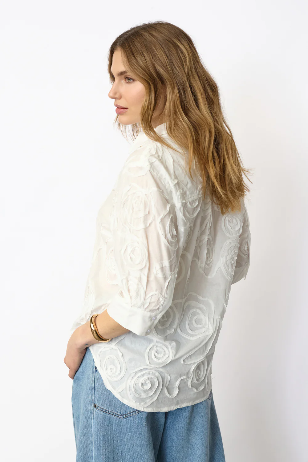 Leyacc Ss Shirt | White | Skjorte fra Co'Couture - Image 5