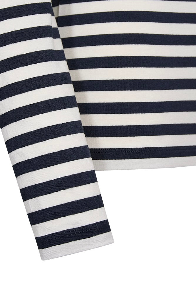 Liana Tee 207833 | Navy Blazer W. Star Off-White | Bluse fra Freequent - Image 6