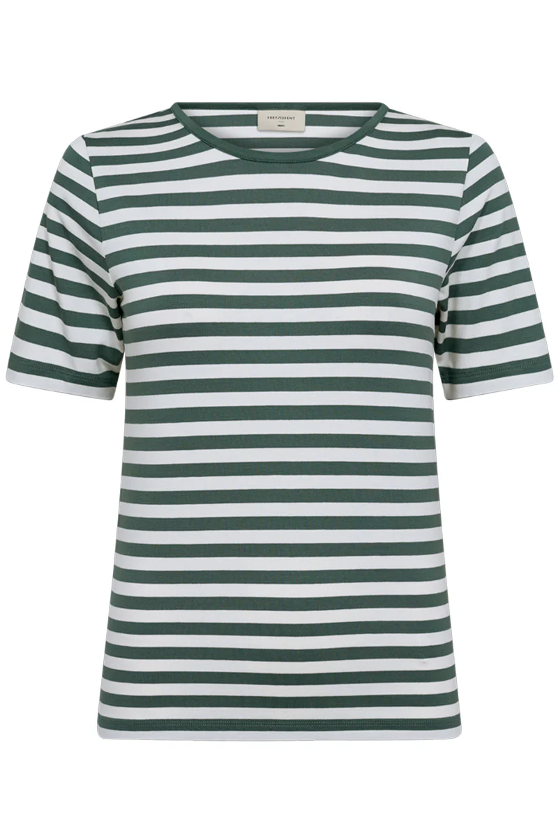 Liana Tee 211647 | Dark Forest W. Star Off-White | T-Shirt fra Freequent