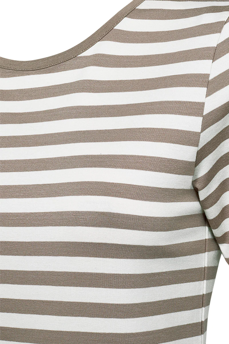 Liana Tee 211647 | Simply Taupe W. Star Off-White | T-Shirt fra Freequent - Image 3