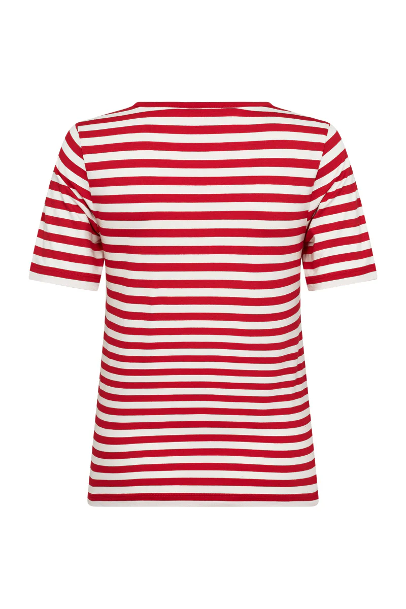 Liana Tee 211647 | True Red W. Star Off-White | T-Shirt fra Freequent - Image 6
