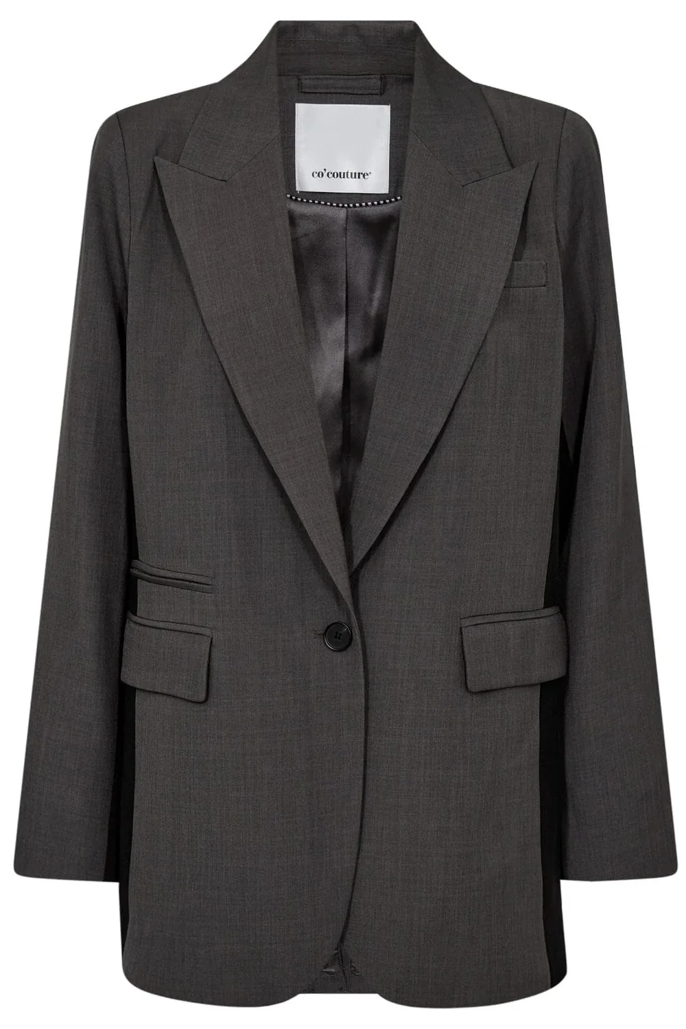 Liane Panel Oversize Blazer 30249 | Dark Grey | Blazer fra Co'couture - Image 2