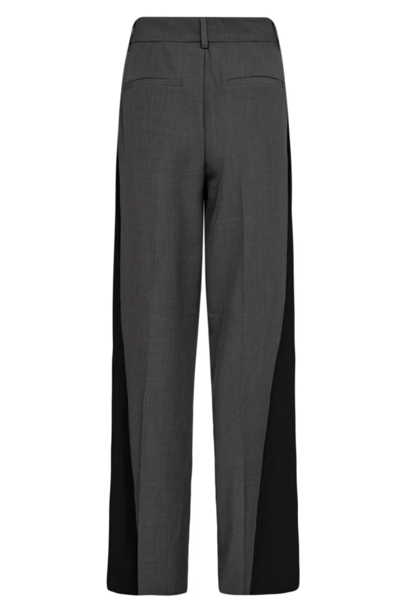Liane Panel Wide Pant 31397 | Dark Grey | Bukser fra Co'couture - Image 4