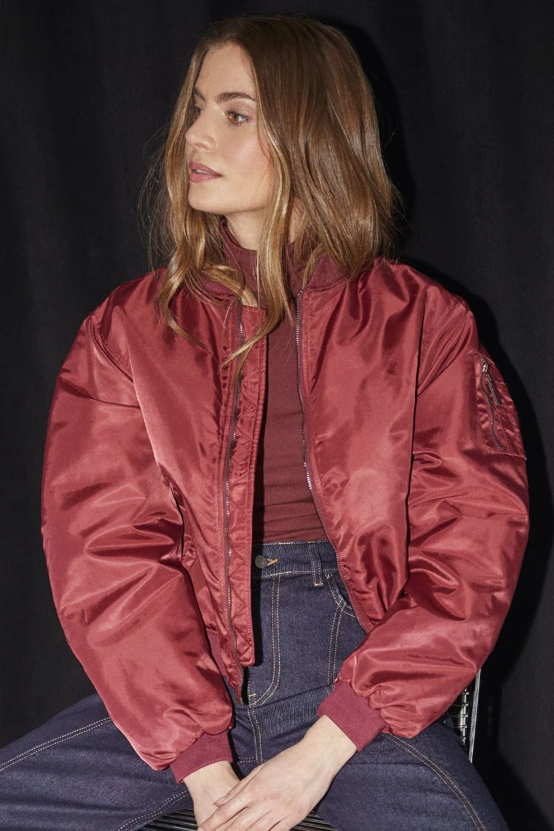 Libby Bomber Jacket 30364 | Winered | Jakke fra Co'couture