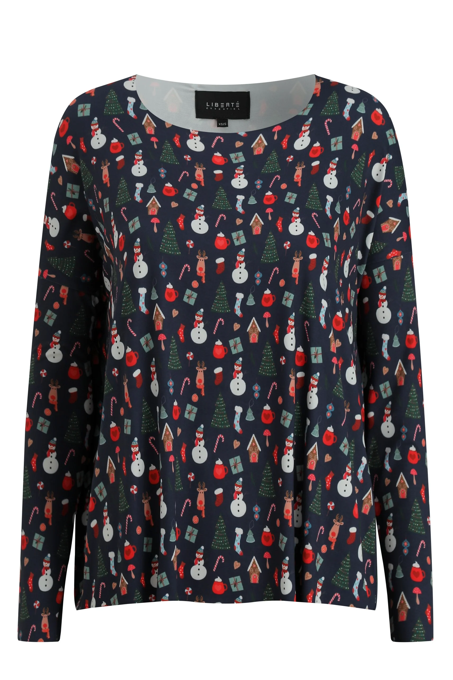 Alma Ls Top | Cookiehouse Navy | Bluse fra Liberté - Image 2