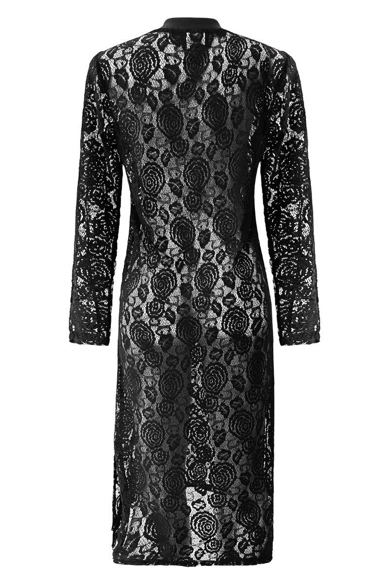 Lacy Ls Long Dress | Black Lace | Kjole fra Liberté - Image 4