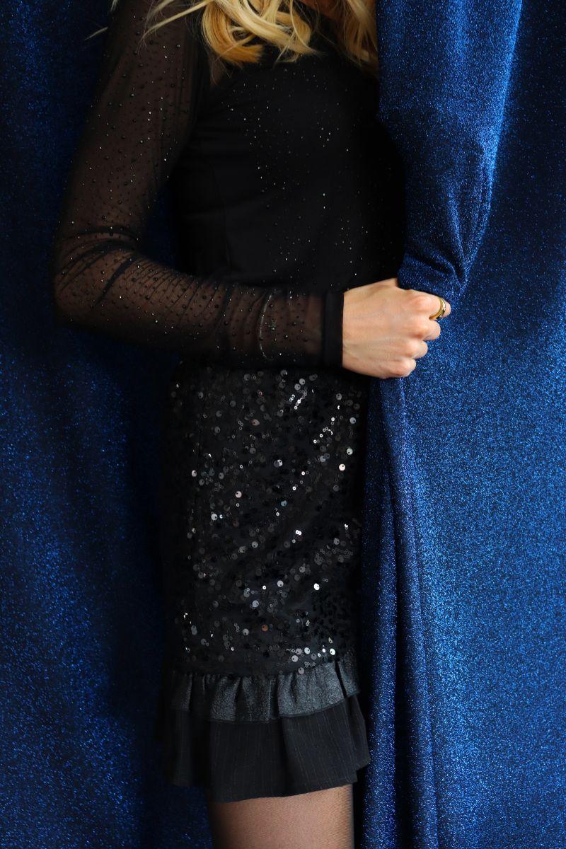 Nor Frill Skirt | Black Sequins | Nederdel fra Liberté - Image 12