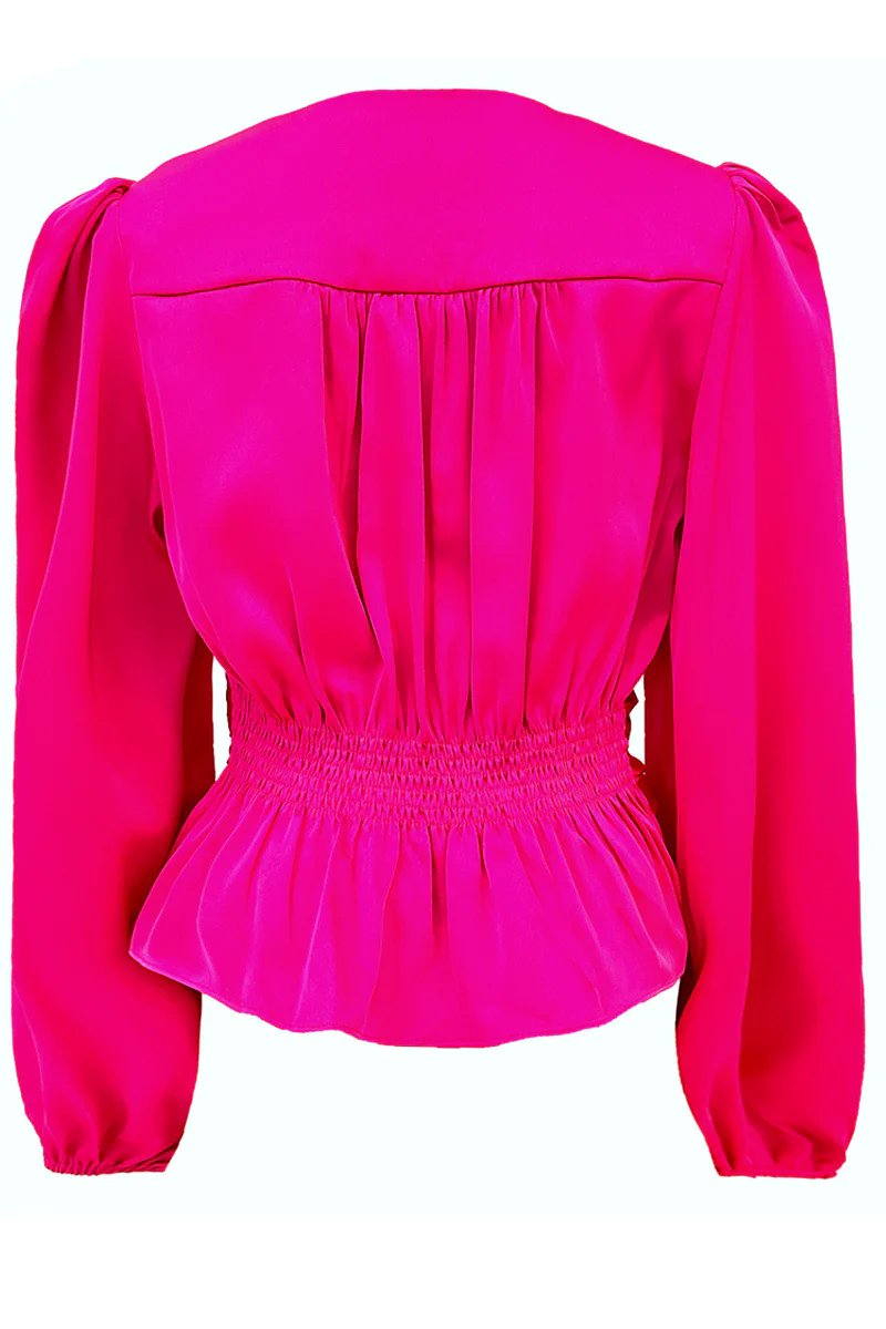 Tiki Ls Twist Blouse | Pink | Bluse fra Liberte - Image 3
