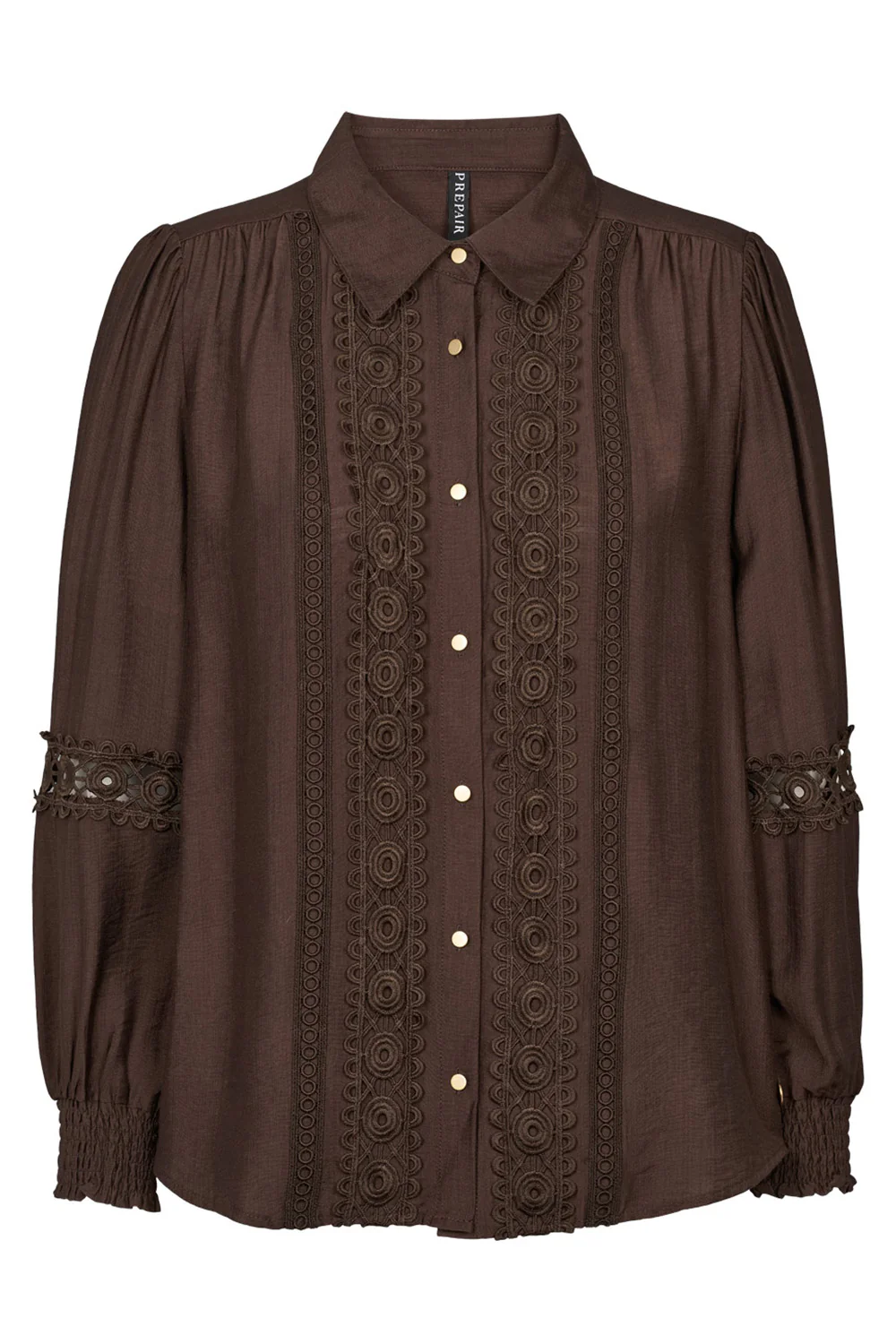 Lila Blouse 2865 | Brown | Bluse fra Prepair - Image 2