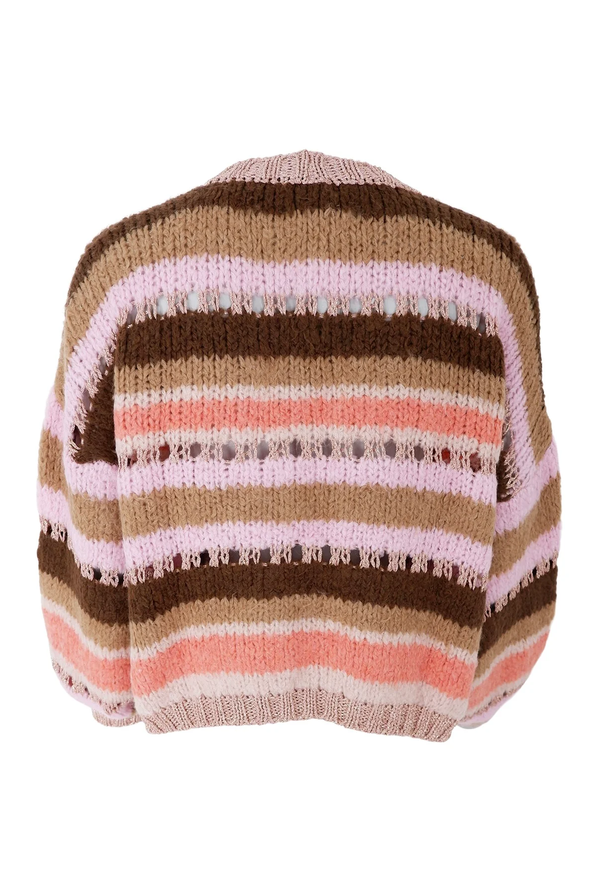 Lin Shimmer Cardigan | Nougat | Strik fra Black Colour - Image 2