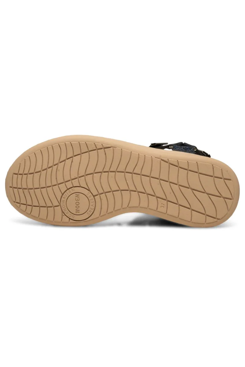 Line Glitter WL934 | Dark Navy | Sandals fra Woden - Image 6