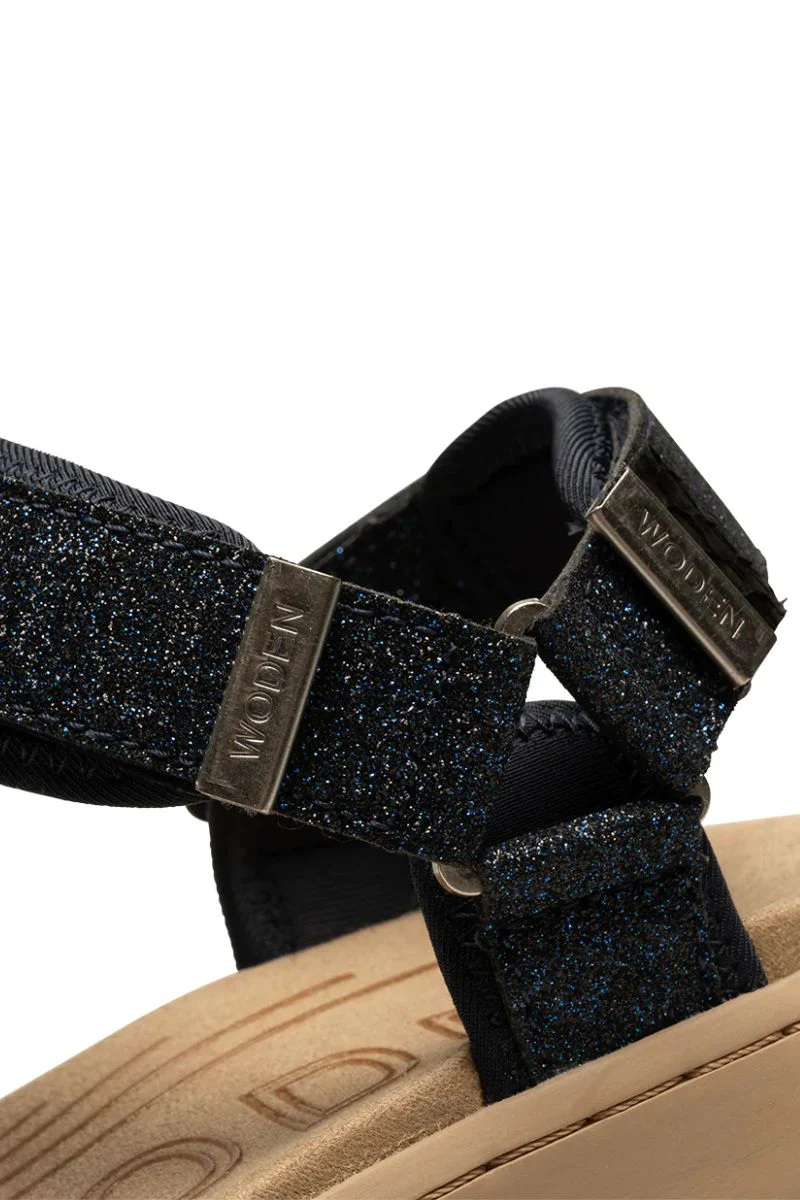 Line Glitter WL934 | Dark Navy | Sandals fra Woden - Image 8