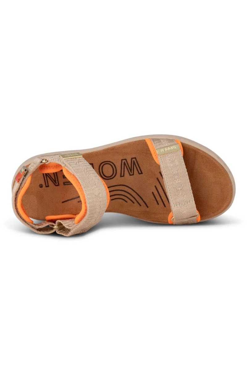 Line Heritage WL716 | Coffee Cream | Sandals fra Woden - Image 7