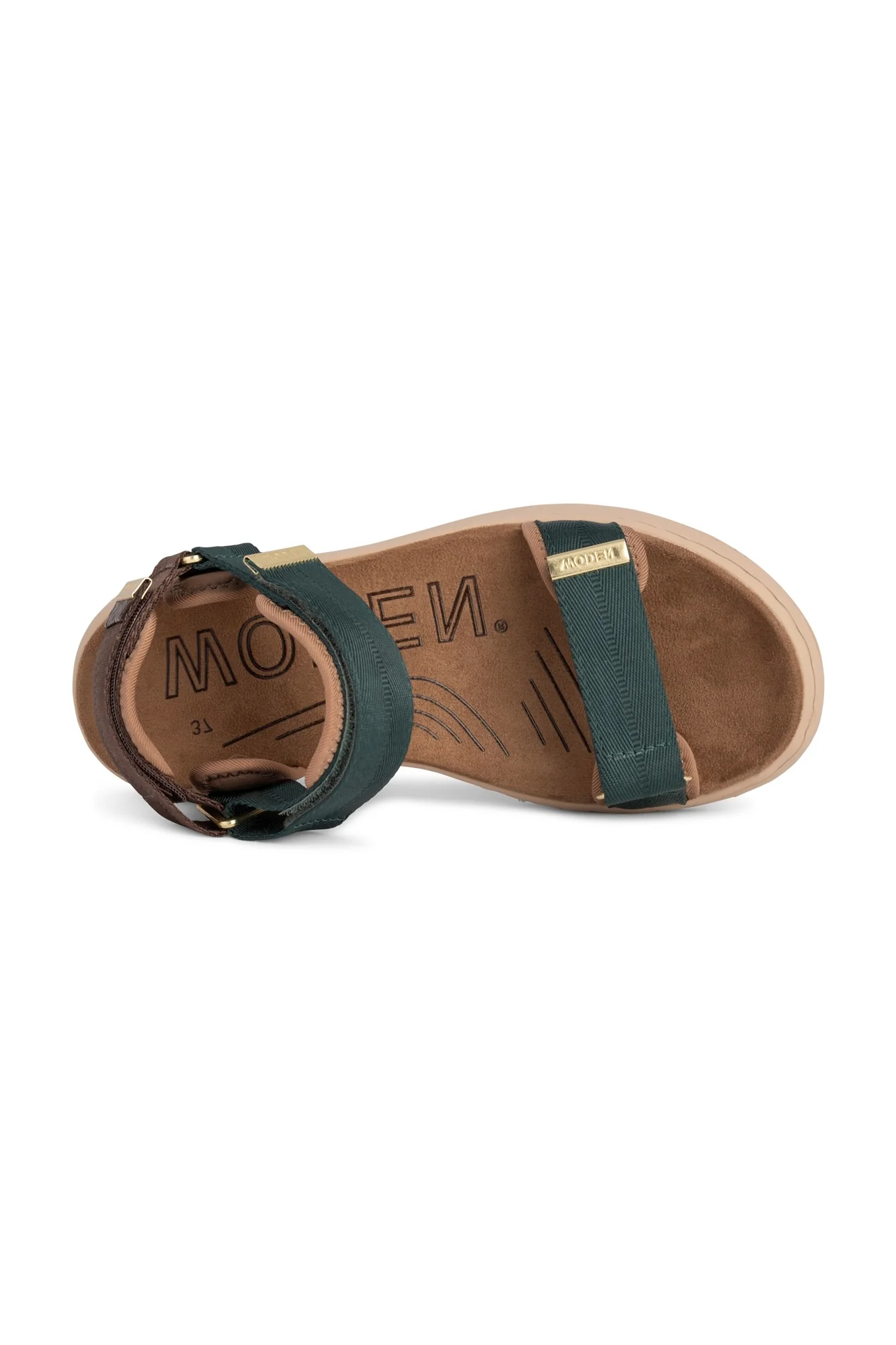 Line | Deep Forest & Chocolate | Sandaler fra Woden - Image 3