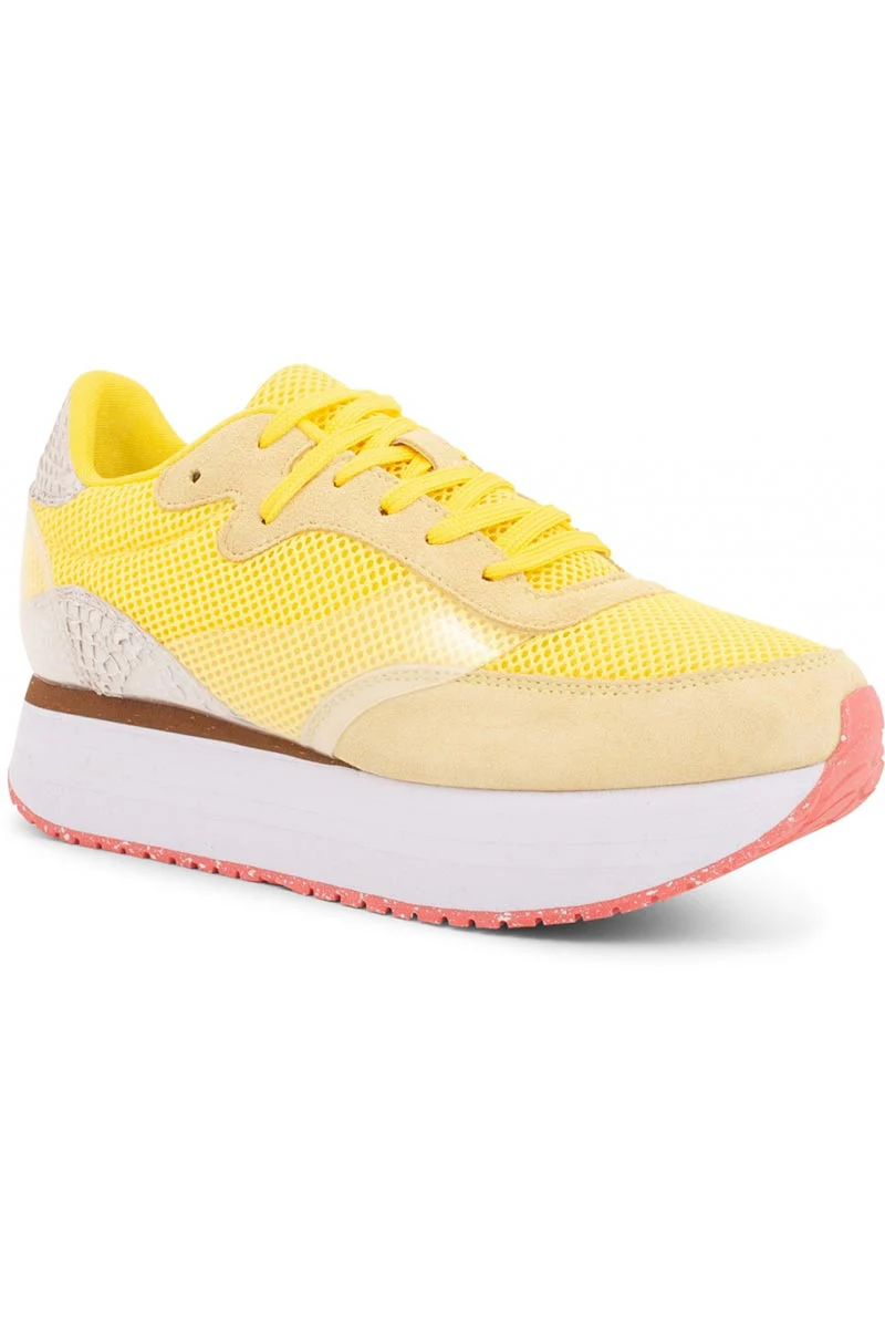 Linea | Blazing Yellow | Sneakers med plateau fra Woden - Image 2
