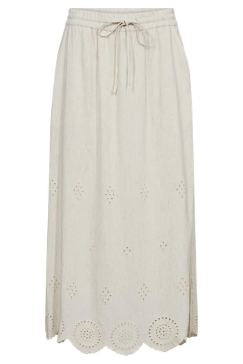 Linus Skirt 205811 | Moonbeam Melange | Nederdel fra Freequent - Image 2