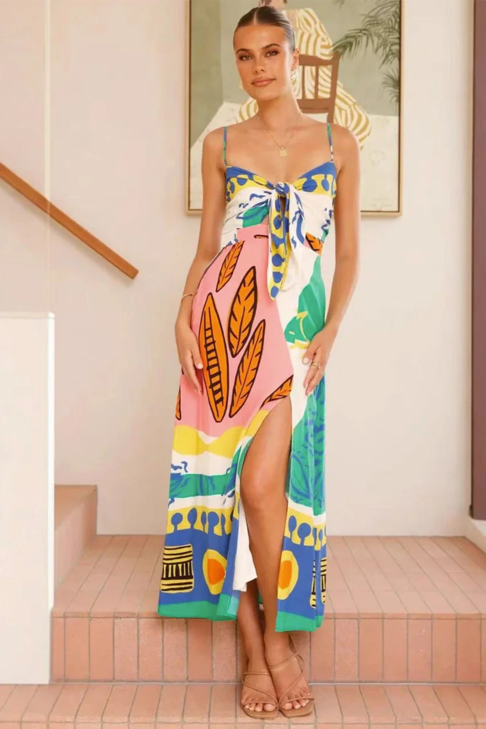 Lisa Art Dress | White | Kjole fra Atelier C - Image 6