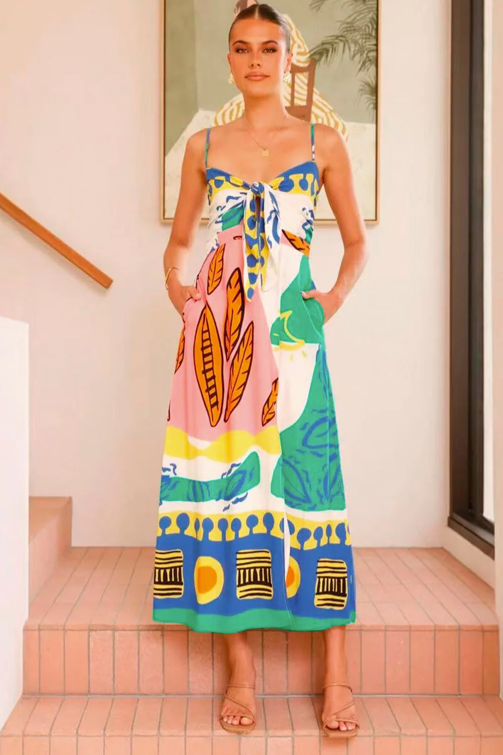 Lisa Art Dress | White | Kjole fra Atelier C - Image 7