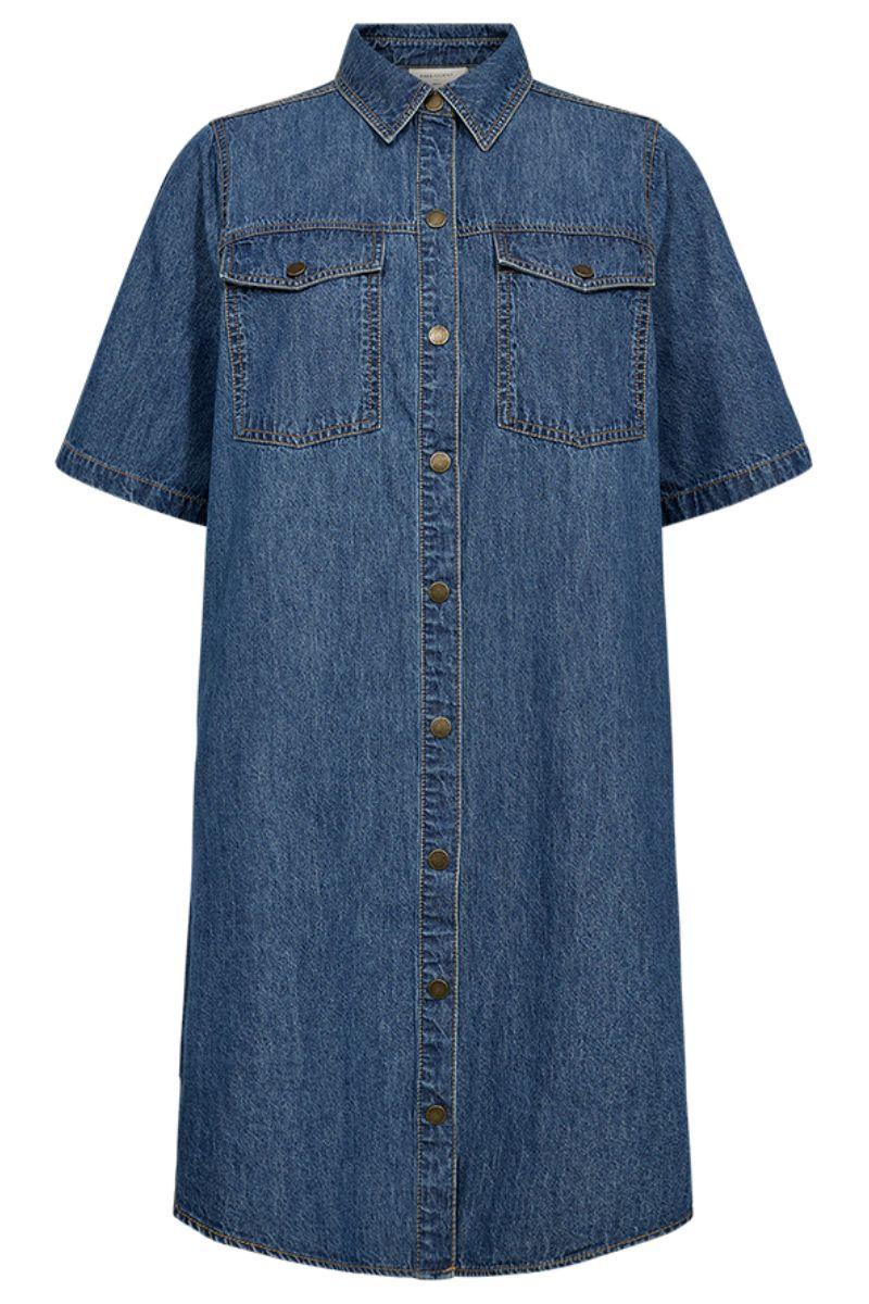 Lisea Dress 206360 | Medium Blue Denim | Kjole fra Freequent - Image 2