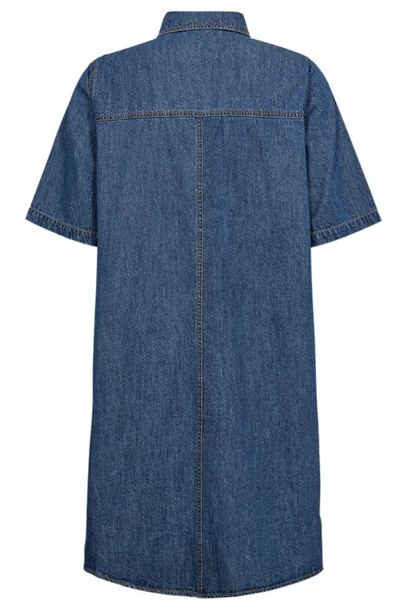 Lisea Dress 206360 | Medium Blue Denim | Kjole fra Freequent - Image 4