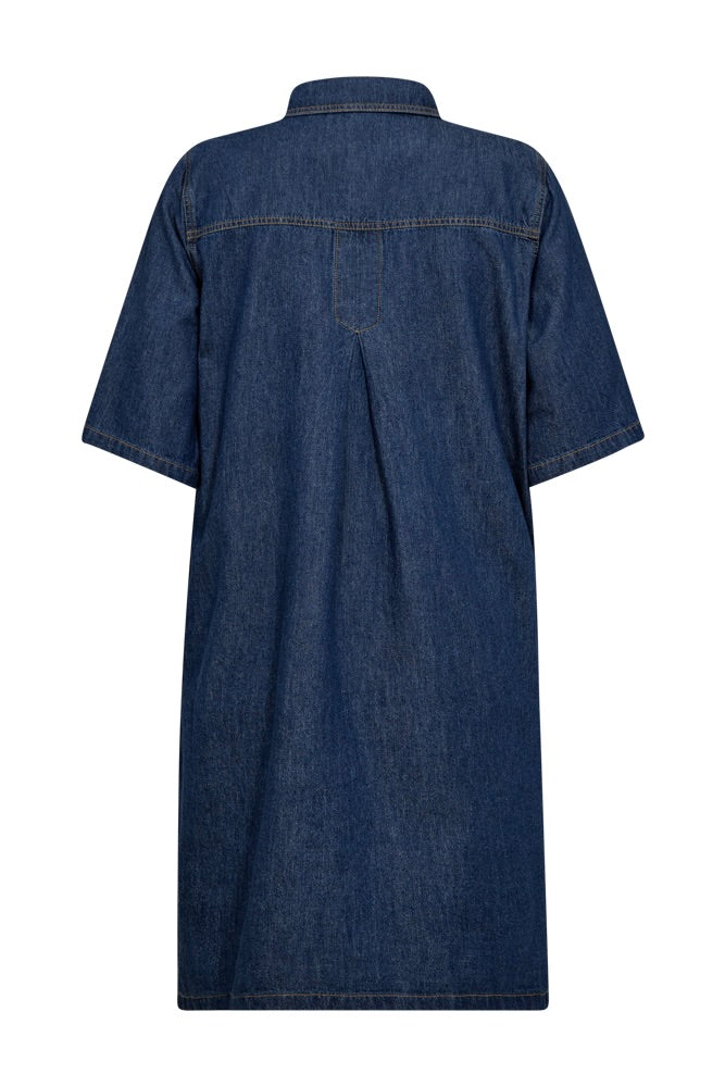 Lisea Dress 206644 | Medium Blue Denim | Kjole fra Freequent - Image 8
