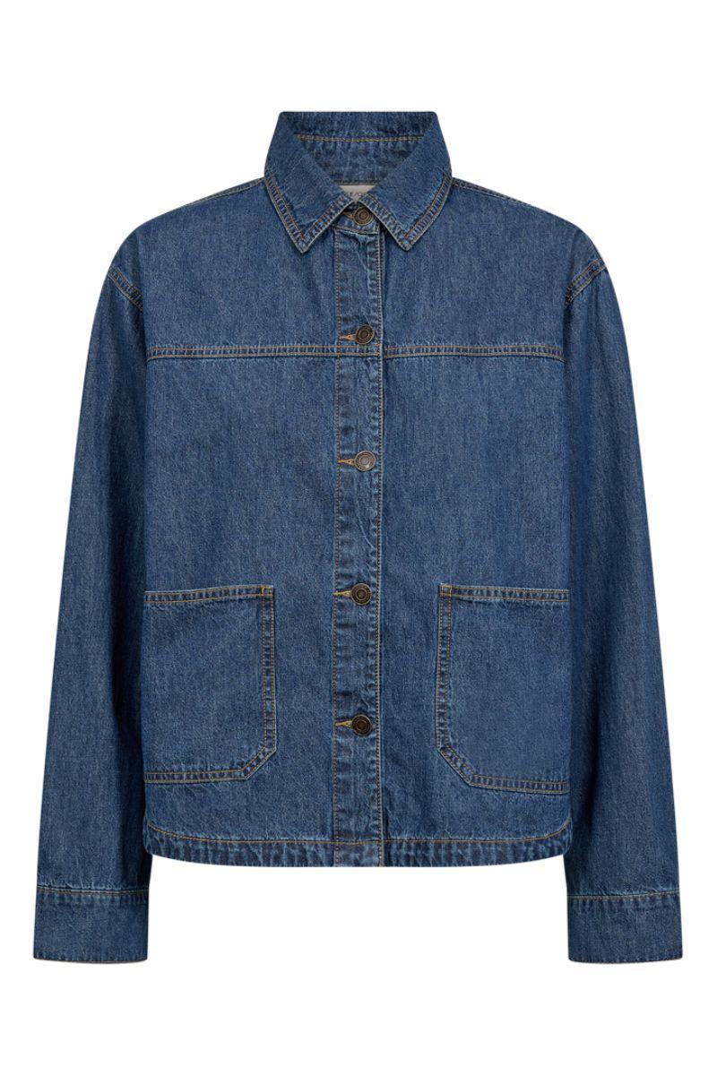 Lisea Jacket 212054 | Medium Blue Denim | Jakke fra Freequent - Image 3