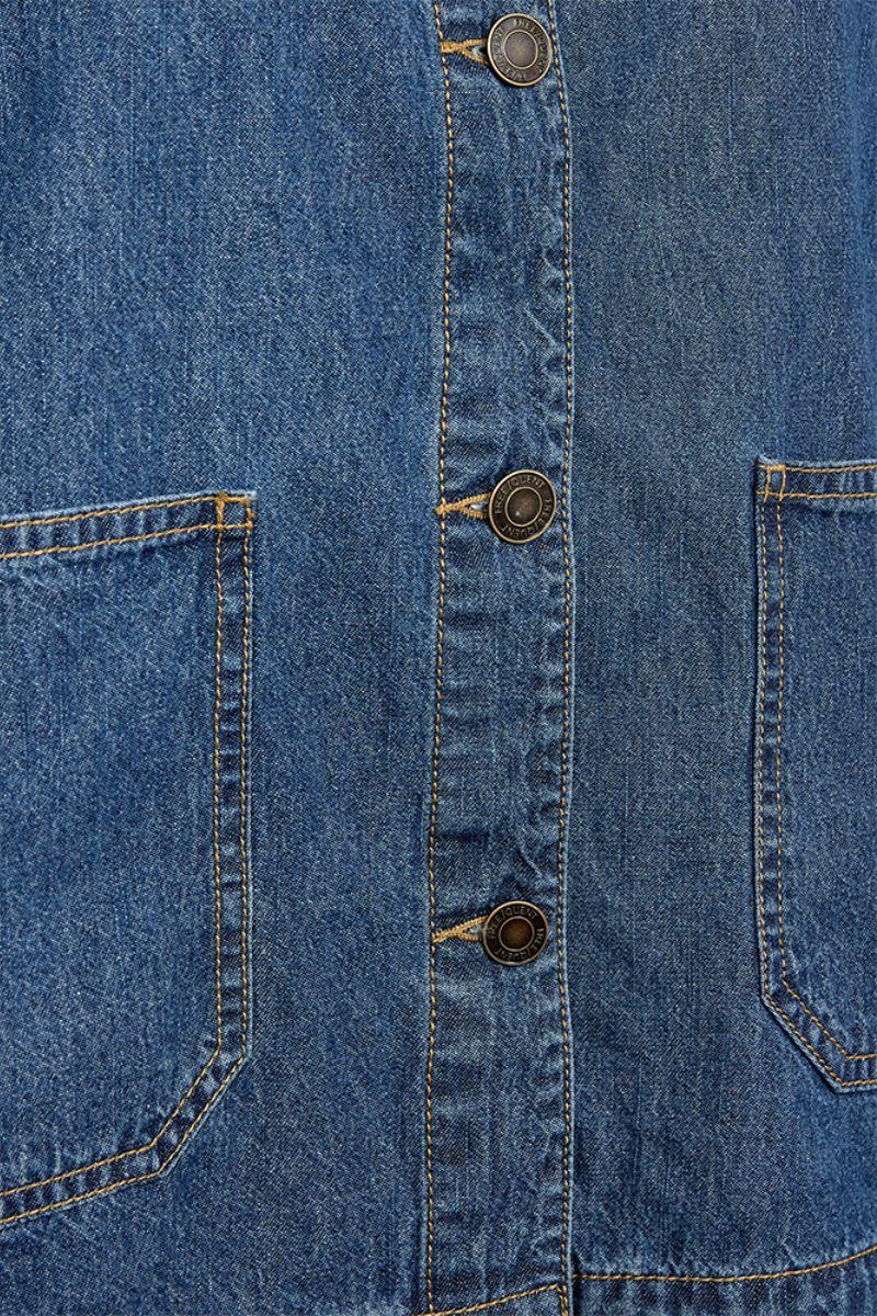 Lisea Jacket 212054 | Medium Blue Denim | Jakke fra Freequent - Image 7