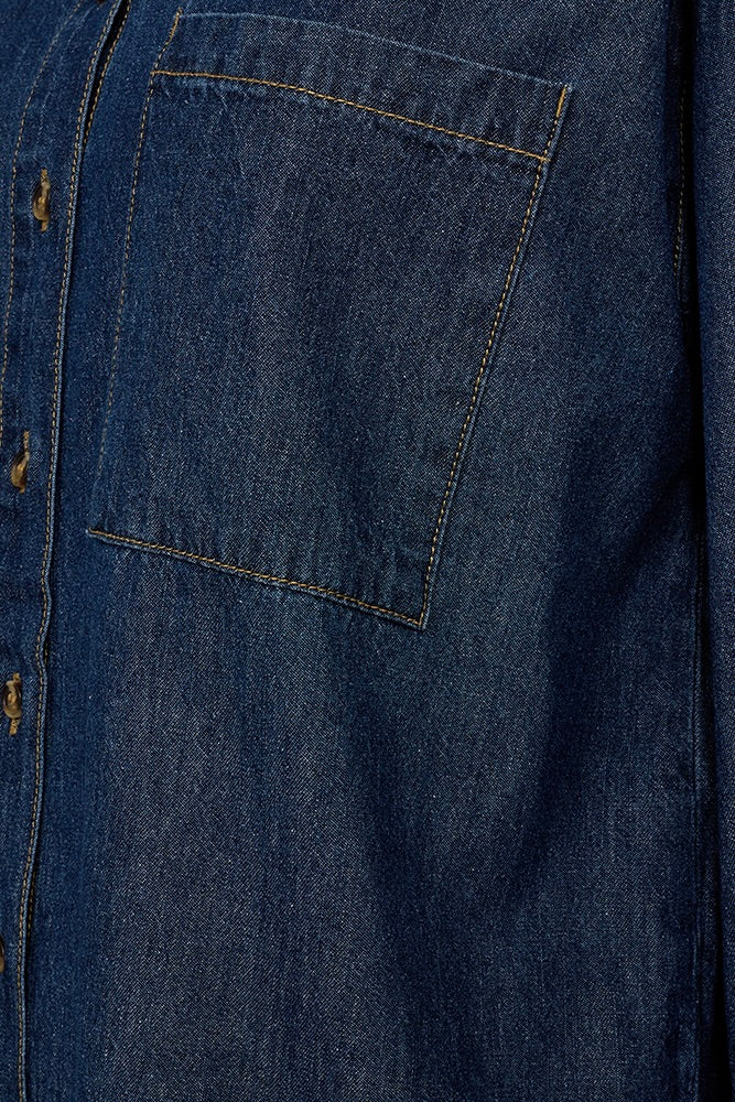 Lisea Shirt 205483 | Medium Blue Denim | Skjorte fra Freequent - Image 11