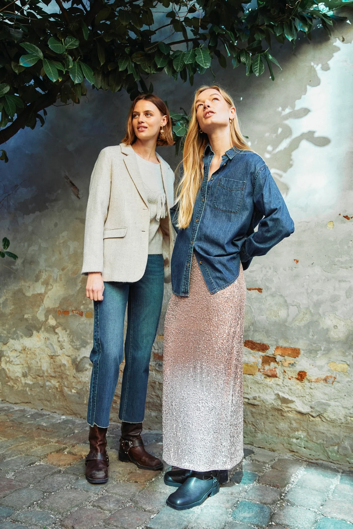 Lisea Shirt 205483 | Medium Blue Denim | Skjorte fra Freequent - Image 3