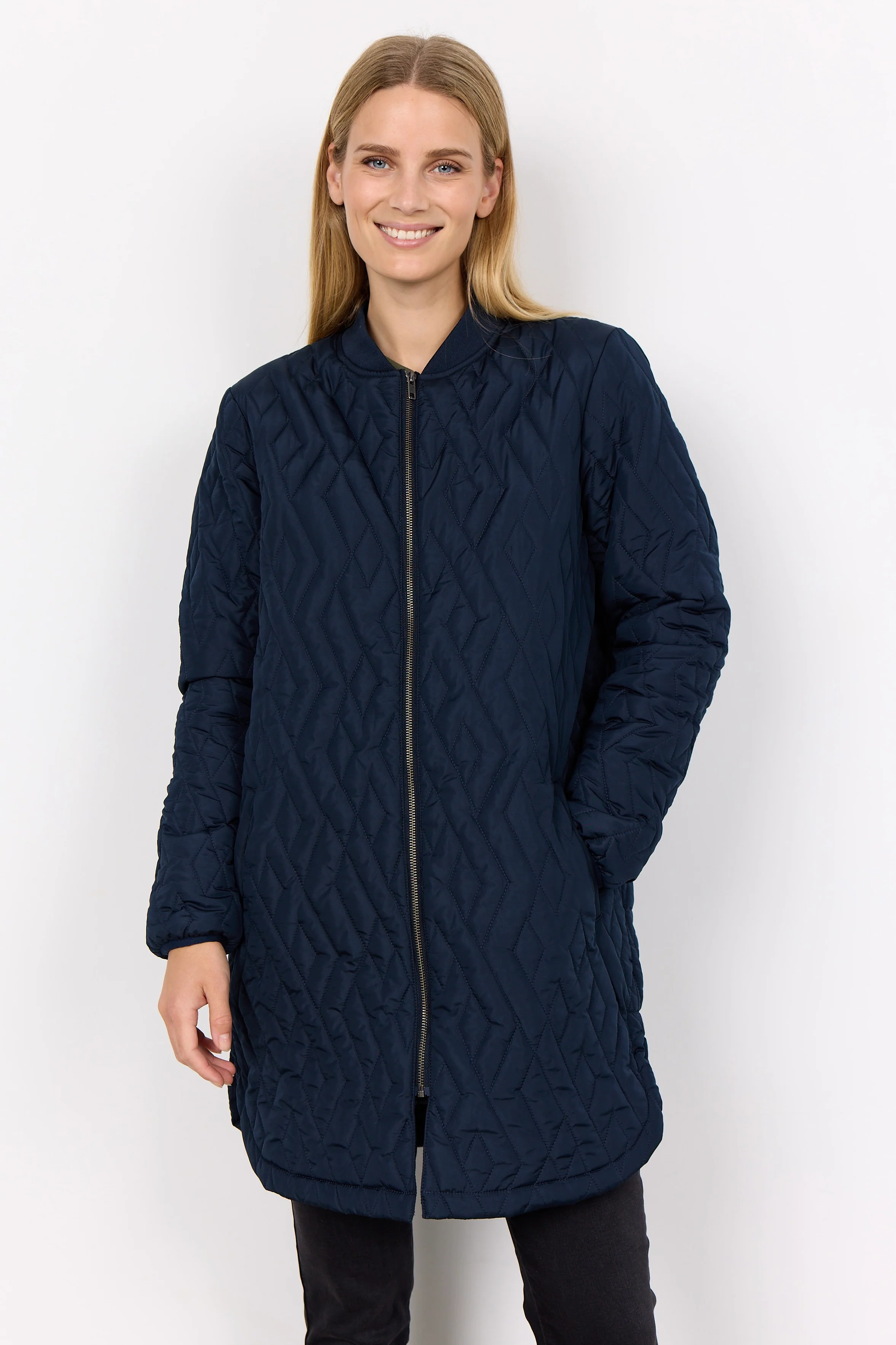 Lola Quilt Jacket | Blå | Jakke fra French Laundry