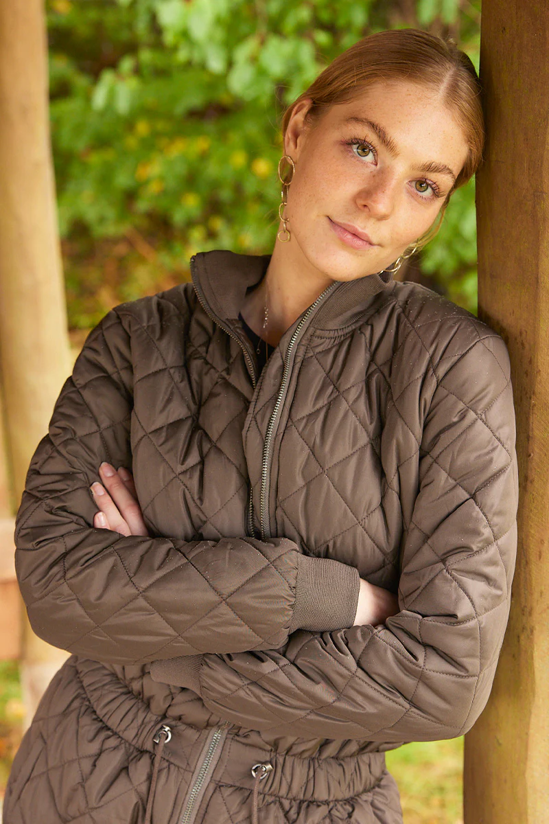 Lolly quilt jumpsuit | Army | Termodragt fra French Laundry - Image 3