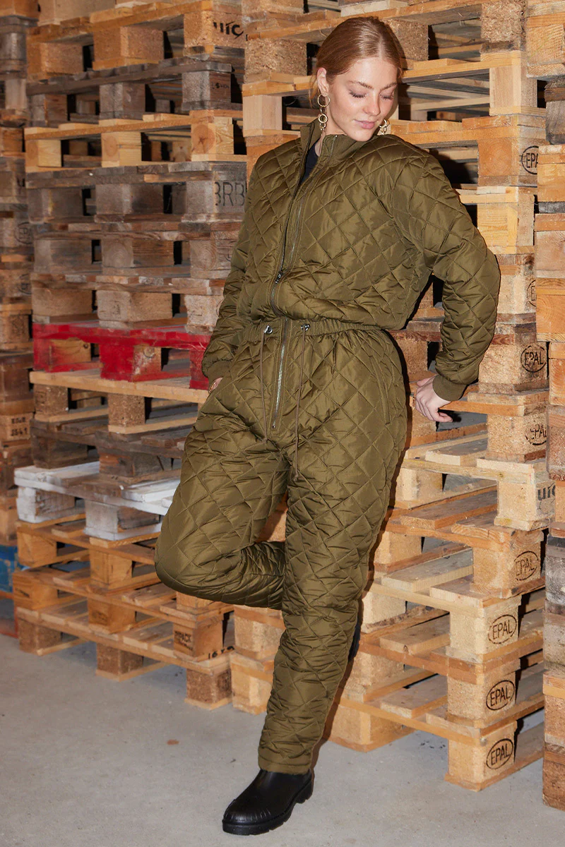 Lolly quilt jumpsuit | Army | Termodragt fra French Laundry - Image 4