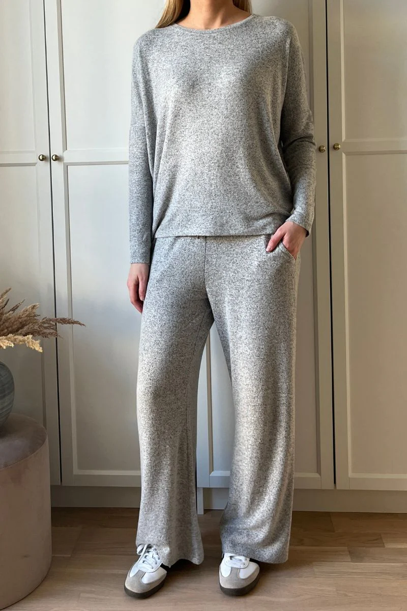 Lora Ls Blouse | Grå | Bluse fra French Laundry - Image 12
