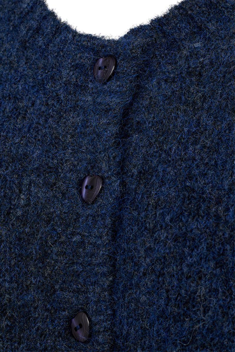 Louisa Car 202236 | Vintage Indigo Melange | Cardigan fra Freequent - Image 3