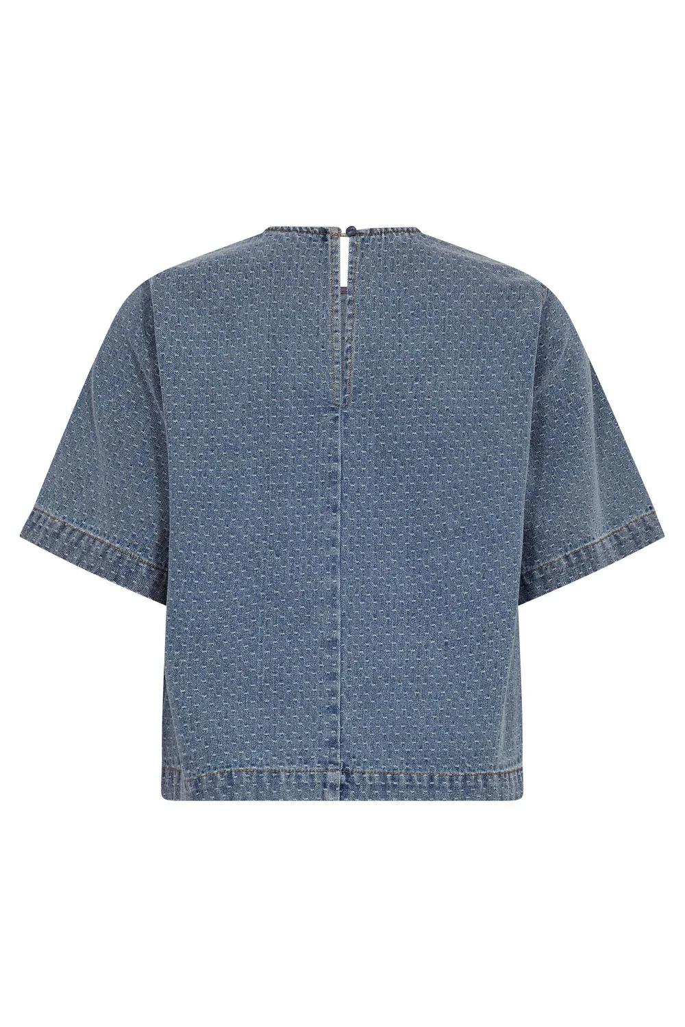 Lova Denim SS Blouse 45080 | Denim blue | Top fra Co'couture - Image 5