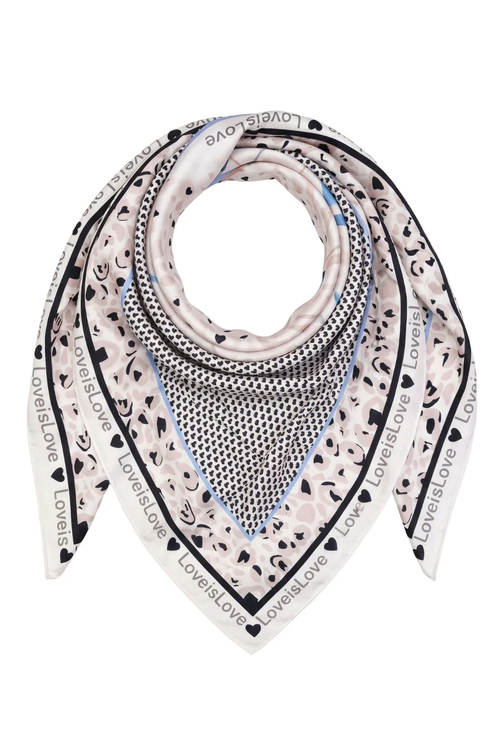 Love Is Love Scarf | Beige | Tørklæde fra By Timm - Image 2